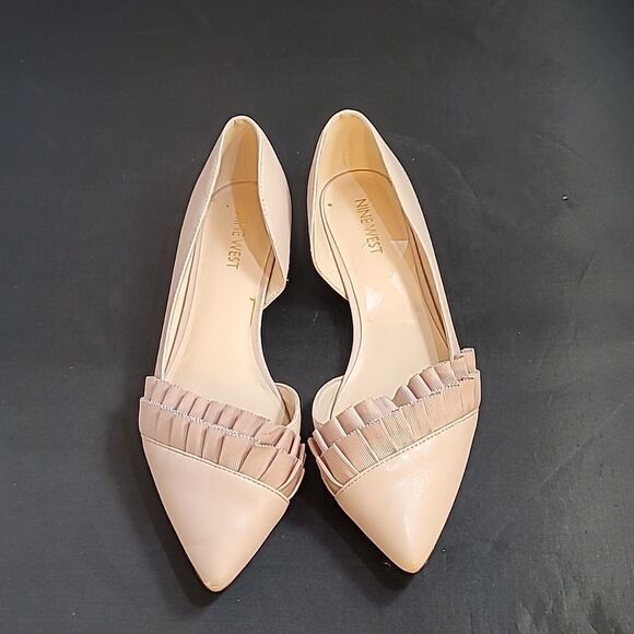 NINE WEST POINTE TOE WOMEN"S D'ORSAY SLIP-ON FLAT - Picture 2 of 13